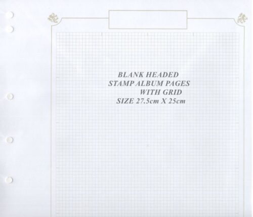 Nivek Blank Headed Stamp Album Pages