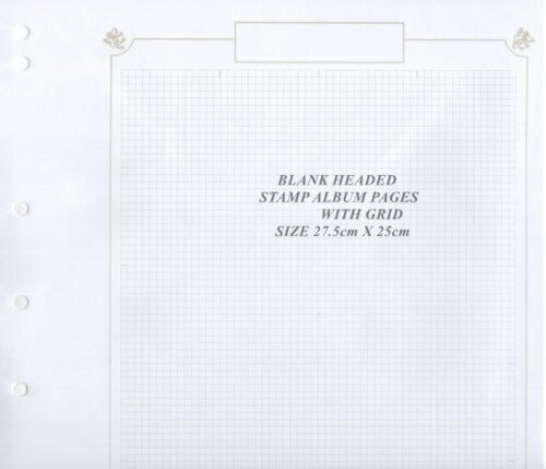 Nivek Blank Stamp Album Pages 27.5cm x 25cm