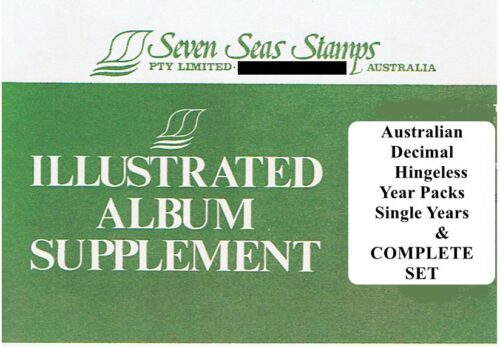 Seven Seas Australia Decimal Hingeless Pages Set, Packs & single Years